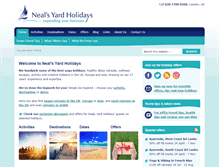 Tablet Screenshot of nealsyardholidays.com